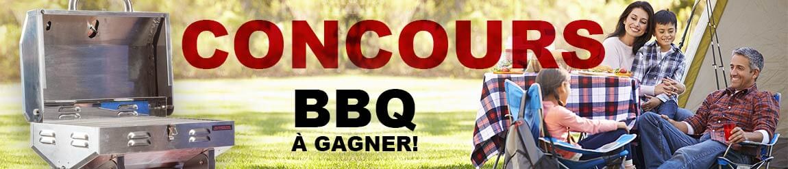 Concours gagnez un BBQ portatif!, Piscines René Pitre