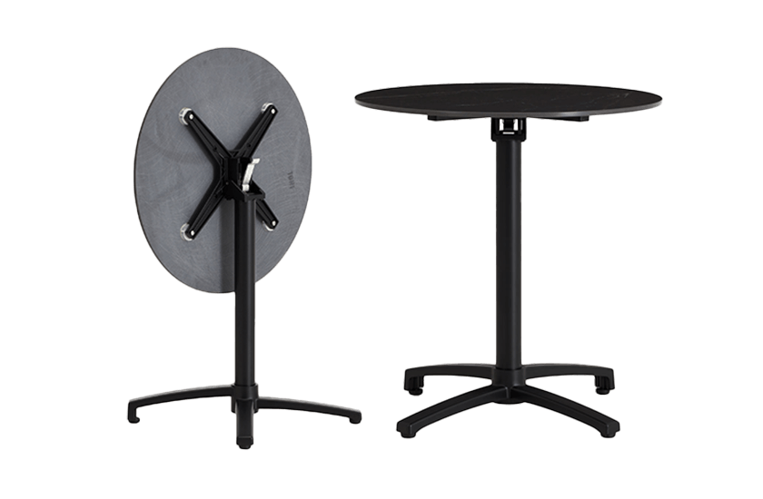 Folding Bistro Table with Sintered Stone Top